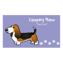 Cartoon-Dachshund-Jagdhund Visitenkarten Vorlage