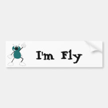 Cartoon-Disco-Tanzen-Fliege Autosticker