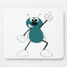 Cartoon-Disco-Tanzen-Fliege Mousepad