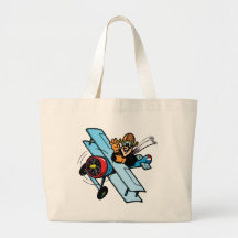 Cartoon-Doppeldecker Tasche