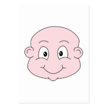 Cartoon eines niedlichen Babys, lächelnd Visitenkarten Vorlagen