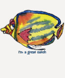 Cartoon-Fische 21 große Fang-T-Shirts