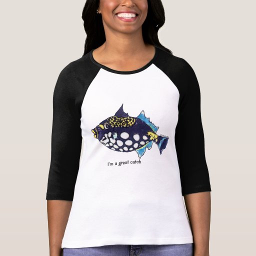 Cartoon-Fische 32 große Fang-T-Shirts