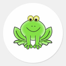 Cartoon-Frosch Aufkleber
