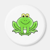 Cartoon-Frosch Kühlschrankmagnete