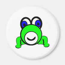 Cartoon-Frosch Kühlschrankmagnete
