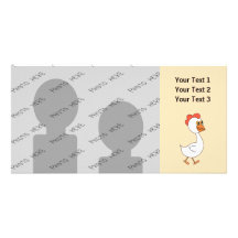 Cartoon-Huhn Foto Karten