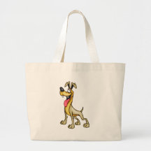 Cartoon-Hund Tragetasche
