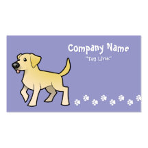 Cartoon-Labrador-Retriever Visitenkarten