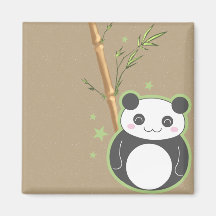 Cartoon-Panda Kühlschrankmagnet
