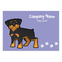 Cartoon Rottweiler Visitenkarten