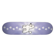 Cartoon Standard/Miniatur-/Spielzeug-Pudel (Welpe  Personalisiertes Skateboarddeck