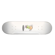 Cartoon-Stock-Mädchen Skateboard Bretter
