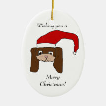 Cartoon-Weihnachtswelpen-Verzierung Weihnachtsbaum Ornament