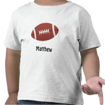 Cartoonfußballpersonalisierte Namensgewohnheit T-shirt