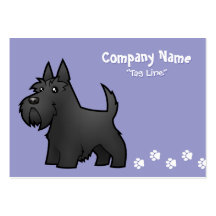 Cartoonscottish-Terrier Visitenkarten Vorlage