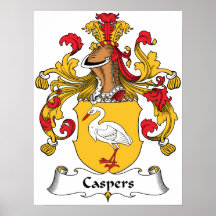 Caspers Family Crest Print