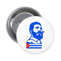Castro und Kuba Anstecknadelbutton