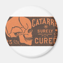 Catarrh-Schädel Kühlschrankmagnet