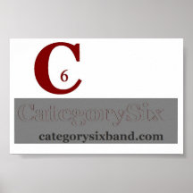 CATEGORYSIX BAND-Fahne Plakatdrucke