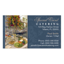 Catering-Geschäfts-Karte Visitenkarten Vorlage
