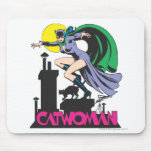 Catwoman u. Logo-Rosa Mauspads