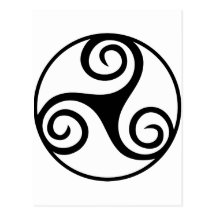 Celtic Triquetra Knoten Postkarte