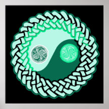 Celtic Yin Yang 3 Plakatdruck