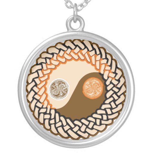 Celtic Yin Yang Halskette