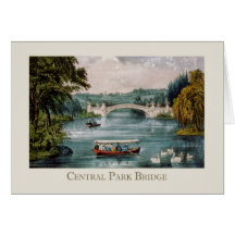 Central Park-Brücke Grußkarte