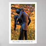Central Park-Herbst: Romeo- u. Julietstatue 01C Posterdruck