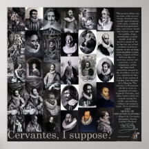 CERVANTES, nehme ich an? - Plakat -400 Jahre QUIJO