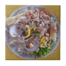 Ceviche-Traditionelle peruanische Nahrung Keramikfliesen