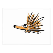 CF flippiges Stachelschwein Postkarte