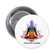 CHAKRA LOTUS PERSON, HEILENDE HÄNDE BUTTONS