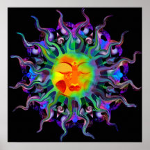 Chakra Sun Druck Plakatdruck