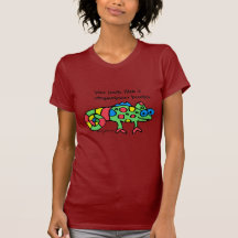 Chamäleon sträubt sich T-Shirt