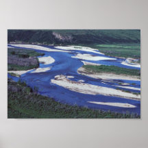 Chandalar Fluss im Sommer Plakat