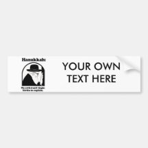 Chanukka - keine ungeschickten Jungfraugeburten Autosticker