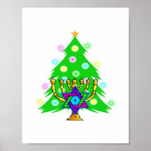 Chanukkah und Weihnachten Posterdrucke