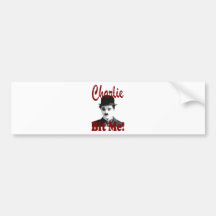 Charlie biss mich auto sticker