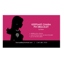 Charme-Armband-Visitenkarte