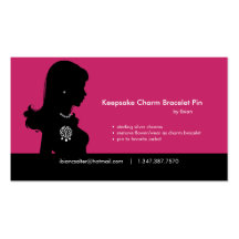 Charme-Armband-Visitenkarte