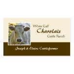 Charolaisrindfleisch-Visitenkarte