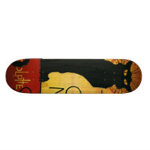 Chat Noir - schwarze KatzeSkateboard Personalisiertes Skateboard