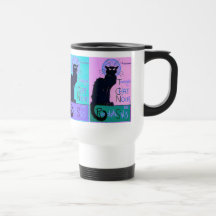Chate Noir (schwarze Katzen) Kaffeetassen