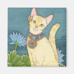 Chausie quadratischer Magnet Kühlschrankmagnete