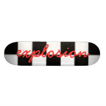 cheekered, Explosion Personalisiertes Skateboard