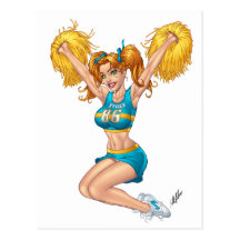 Cheerleader Cheerleading kundengerecht durch Al Ri Postkarten