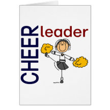 Cheerleader-Strichmännchen Karten